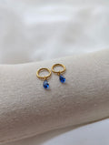 Boucles d'oreilles en titane avec des zircons – 8 mm